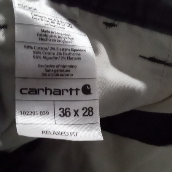 Carhartt Men's Gray Canvas Pants - Picture 4 of 6